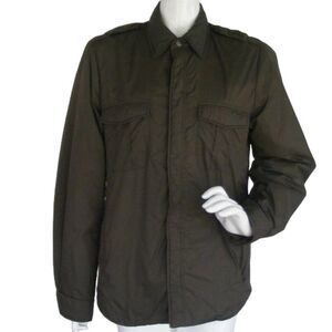 ZARA MAN Jacket, M, Olive Green, Quilted inside, Long sleeves Snap/cuffs, Zipper